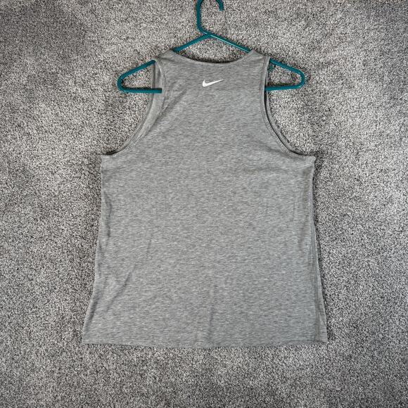 Nike Tank Top Mens Medium Gray Dri-FIT Running Training Sleeveless 911516-063 - Picture 8 of 9